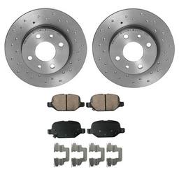 Fiat Disc Brake Pad and Rotor Kit - Rear (240mm) (Xtra) (Ceramic) (EURO) 5154238AA